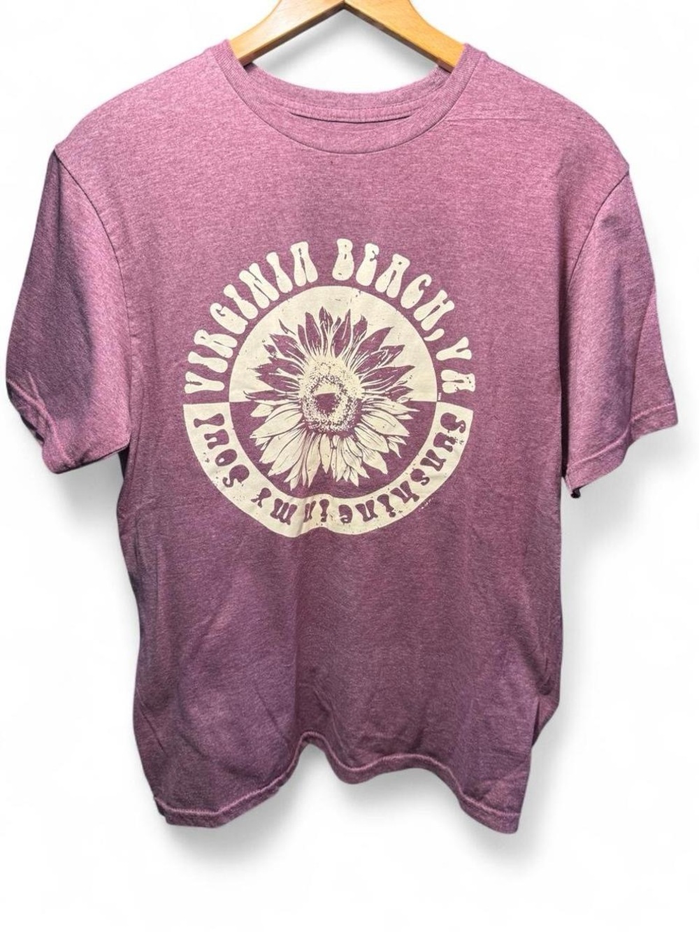 Sunflower Graphic Short Sleeve Tee - Mauve Pink